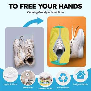 <span class=keywords><strong>Bolsa</strong></span> de Lavado <span class=keywords><strong>para</strong></span> Zapatos de <span class=keywords><strong>Tenis</strong></span> y Deportivos Reutilizable Personalizada de Fábrica OEM, Red de Lavandería con Fibras Suaves <span class=keywords><strong>para</strong></span> <span class=keywords><strong>Lavadora</strong></span> - Product Image 5