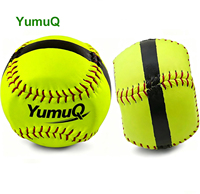 YumuQ Spinner Pitching Trainer Softball avec coutures surélevées, balle d'entraînement pour les joueurs de softball rapide et lent