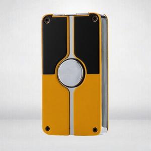 Customizable Luxury Metal Cigar Lighter Cutter Set <strong>Triple</strong> Jet <strong>Flame</strong> <strong>Torch</strong> with Modern Design Includes Gift Box for Cigarettes - Product Image 1