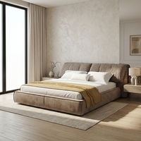 Meubles de chambre à coucher modernes pour la maison, lit king size rembourré, personnalisation, Chine, derniers modèles de lits doubles luxueux et moelleux