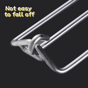 Folding Grill Stainless Steel Chicken <strong>wings</strong> Chicken Legs <strong>Barbecue</strong> Grill <strong>Barbecue</strong> Cage with Wooden Handle Customized Cloth Bag - Product Image 3
