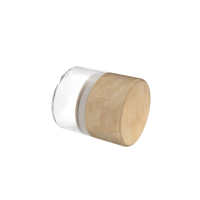 Broyeur de feuilles de tabac en bois manuel Vagrinders Vente en gros Accessoires pour fumeurs sains Broyeur d'herbes en hêtre avec pot de rangement en verre