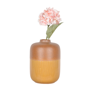 Vaso cilindrico in ceramica bicolore per decorazioni da soggiorno, vaso per fiori per la casa, camera da letto, tavolo, ufficio. - Product Image 5