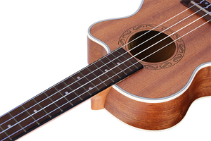 Venta al por mayor de cuatro cuerdas de nylon de alta calidad de tamaño mixto Sapele tenor concierto ukelele Set - Product Image 4