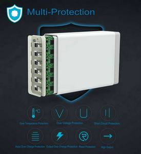 Cargador de Pared USB Inteligente, Estación de Carga de 50W con 6 Puertos, Cargador Multi USB PowerPort para Phone Pad Pro/Air/Mini, <span class=keywords><strong>Galaxy</strong></span> S23 y Más - Product Image 3