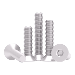 Viti a <span class=keywords><strong>Testa</strong></span> <span class=keywords><strong>Svasata</strong></span> con Esagono Incassato M3 M4 M5 M6 in Lega di Alluminio 6061 Bulloni Allen a <span class=keywords><strong>Testa</strong></span> Piatta Leggeri con Filettatura Metrica - Product Image 2