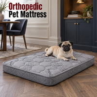 Matelas orthopédique pour chien avec housse amovible lavable et options d'emballage à marque privée pour collections de literie personnalisée pour animaux de compagnie