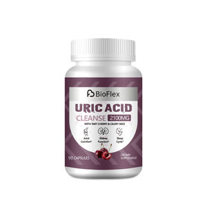 Complément alimentaire quotidien pour le nettoyage des reins, à base d'extraits d'herbes pour l'acide urique, capsules dures - Product Image 1