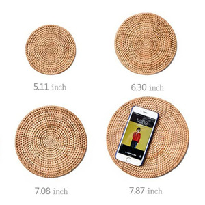 100% Natural hecho a mano tejido de mimbre Hotel restaurante <span class=keywords><strong>casa</strong></span> cocina escritorio café Montaña <span class=keywords><strong>Rusa</strong></span> manteles - Product Image 5