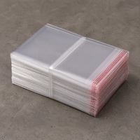 Sacs en polyéthylène transparents autocollants, auto-scellants, en OPP, pour l'emballage de fournitures scolaires, d'artisanat et d'accessoires.