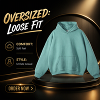 Sweat-shirt à capuche oversize coupe ample épaules tombantes du S au XXL grandes tailles personnalisable avec logo OEM pour l'hiver