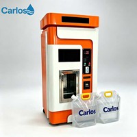 Máquina Expendedora de Agua Comercial de Autoservicio Tipo Carlos, Dispensador de Agua Purificada por Ósmosis Inversa para Comunidades Públicas y Sitios Públicos