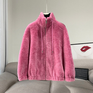 Vendita calda da donna cappotti invernali in lana di agnello per ragazze - Product Image 4