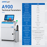 Impresora UV PIJ de Datos Variables A900 con Sistema Inteligente OMA, Codificador de Inyección de Tinta de 108 mm de Ancho para Impresión de Códigos de Barras y Números de Serie a Alta Velocidad