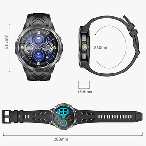 สมาร์ทวอทช์กีฬา EDS KT88 กันน้ำ 3ATM แบตเตอรี่ 1100mAh หน้าจอขนาดใหญ่ 1.7 นิ้ว โหมด SOS เข็มทิศ BT5.3 รองรับโหมดกีฬาหลากหลายประเภท - Product Image 6