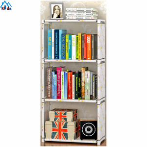 Cubo de almacenamiento de 4 niveles para niños, Plegable, portátil, organizador, estante, armario de 9 cubos, librería - Product Image 3