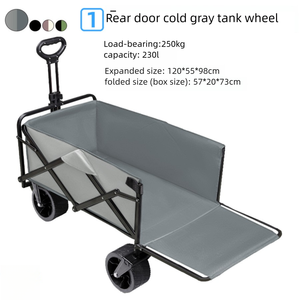 Carrito de Camping Resistente de Acero, Extra Grande, Plegable, para Exteriores, Modelo <span class=keywords><strong>Camper</strong></span> Negro OEM - Product Image 3