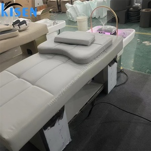 Station de lavage de cheveux multifonctionnelle Kisen avec lit de massage, vapeur, SPA, thérapie aquatique pour la tête, lit de massage thaïlandais pour la vente - Product Image 6
