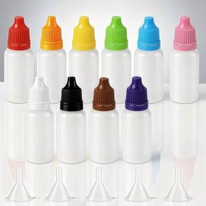 Botella de Plástico PE Translúcida de 3ml, 5ml, 10ml, con Impresión Serigrafiada, para Gotas para Ojos, con Tapón de Rosca - Product Image 1