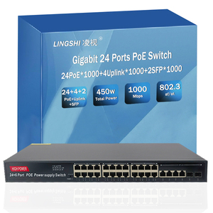 Conmutador POE Gigabit completo de 24 puertos 24 + 4 + 2 SFP 10/100/1000Mbps conmutador de red POE dúplex completo Plug and Play para CCTV NVR - Product Image 2