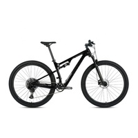 Vélo de montagne à suspension double, cadre en fibre de carbone souple, 21 à 27 vitesses, freins à disque, 27,5 ou 29 pouces