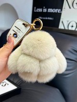 Boneka Bulu Kelinci Rex Lucu Tas Mini Kelinci Kecil Mainan Plush Hiasan Gantung Sporty Empat Musim