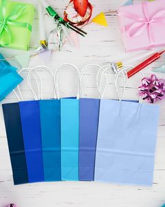 Nhà Máy Giá phân hủy sinh học kraft giấy goodie túi với xử lý biểu tượng tùy chỉnh màn hình in ấn kích thước nhỏ - Product Image 4