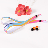 Kunden spezifisches Polyester Neuheit Material Sublimation Stoff Armband mit Hartplastik Chip