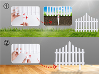Décoration d'arbre de Noël étanche Led Outdoor Rail Clôture Barrière Stockade Light Led Solar Garden Light Outdoor Clôture Light