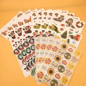 Label Kustom 500 Buah 5 Inci Stiker Terima Kasih Bunga Barang Cantik Di Dalam Stiker Perekat