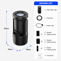 Mini projecteur LED 150W à tête mobile avec Gobo, Prisme, 7 Couleurs, Contrôle DMX RDM pour Événements DJ