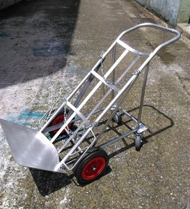 气瓶手推车 四轮滚轮容器 工业金属轮式搬运车 - Product Image 4