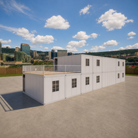 Profitez d'une longue durée de vie avec notre maison modulaire préfabriquée à deux étages à assemblage rapide, idéale pour un bureau temporaire ou une résidence.