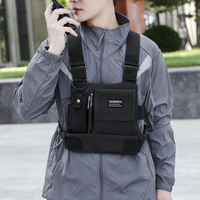 Nouveau modèle de sac de poitrine radio, harnais, sacoche frontale, étui, sacoche tactique, gilet, fermeture éclair, étanche, pour radio bidirectionnelle
