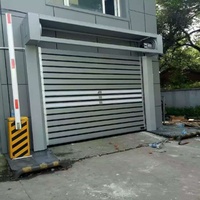 Portes à enroulement rapides modulaires à structure assemblée en deux parties pour une installation rapide pour ateliers et entrepôts