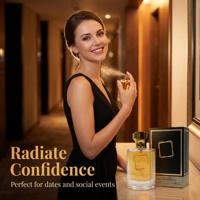 Flacon de parfum en verre carré de luxe de 25 ml avec bouchon doré découpé, impression personnalisée, support OEM ODM