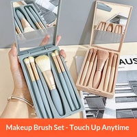 Petits cadeaux, 5 pièces, mini fards à paupières, cosmétiques, ensemble de pinceaux de maquillage professionnels de voyage avec boîte miroir, vente en gros d'usine