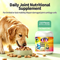 Comprimés de Soin Articulaire Longue Durée pour Chiens et Chats Seniors : Glucosamine, Chondroïtine, MSM, Collagène avec Extrait de Curcuma pour le Soutien des Hanches