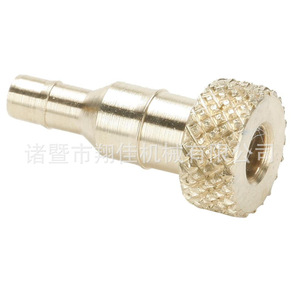 Xiangjia Machinery Double Barb <b>Plug</b> <b>Adapter</b> 1/4 In Brass Hose Fitting For Water Plumbing - Product Image 1