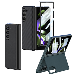 Nouvelle arrivée 2023 GKK Magnetic Flip Bracket Shell Membrane Cuir uni intégré <span class=keywords><strong>pour</strong></span> <span class=keywords><strong>Galaxy</strong></span> Z Fold5 <span class=keywords><strong>coque</strong></span> de téléphone ultra-mince - Product Image 6