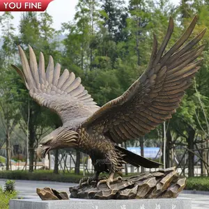 Große Park dekorative Metalls kulptur Tieradler Bronzestatue