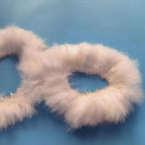 Pluma de pavo blanca lavada con doble costura de 3-5 pulgadas, pluma de sangre, pluma de marabú ensartada para atar moscas, plumas de pesca - Product Image 6