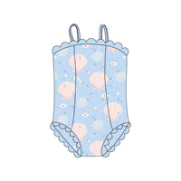 Maillot de bain une pièce pour filles, de haute qualité, à séchage rapide, imprimé, respirant, avec bretelles et dentelle, pour l'été