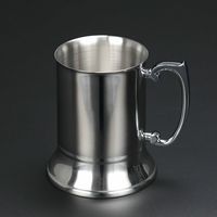 Sıcak Satış Paslanmaz Çelik Çift Cidarlı Çevre Dostu Bira Kupa Bardağı 450ml/550ml Kulplu Kamp Kullanımı