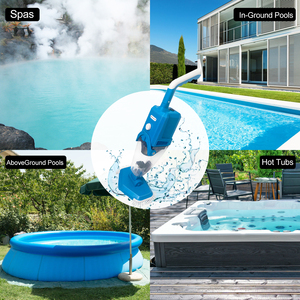 Limpiador de <span class=keywords><strong>Piscinas</strong></span> Eléctrico Recargable con Cabezal de Cepillo Extraíble de PVC IPX8 - Product Image 6