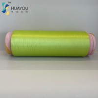 Fil de nylon 100% teint en masse 70D/24F vert, fil élastique pour couture et tricot à la main, haute ténacité DTY pour tissage et tricotage