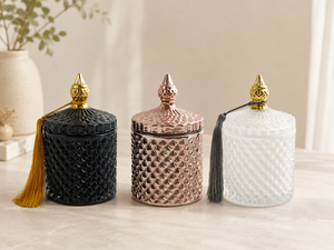 Aromatherapy <b>Paraffin</b> Wax Glass Jar Holiday Scent Indoor Home Decoration Machine-Made Classical Scented Candles 1 Wick 100g - Product Image 5