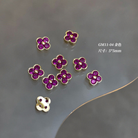Nouveauté luxe ongles charmes vert rose cristaux fleur ongles bijoux or argent zircon 3d nail art pour salon de beauté