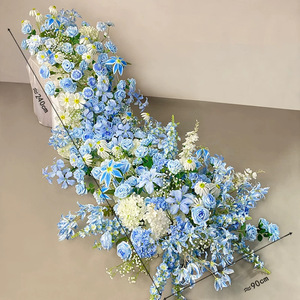 Camino de Mesa de Flores Artificiales Coloridas para Boda, Centro de Mesa, Arreglo Floral para Boda - Product Image 4
