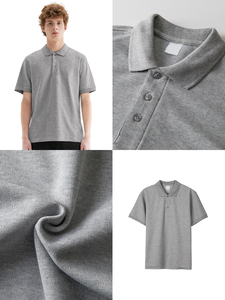 Polo personnalisé avec logo, col à revers, polo de golf, t-shirt en coton et polyester, manches courtes, polo pour homme, polo brodé uni - Product Image 3